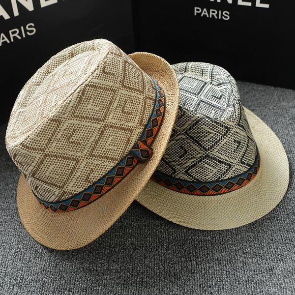 Vintage Jazz Cap Bohemia Fedora Hats For Couple Fashion Men Women Travel Sun Top Panama Hat, Blue;gray
Vintage Jazz Cap Bohemia Fedora Hats For Couple Fashion Men Women Travel Sun Top Panama Hat, Blue;gray