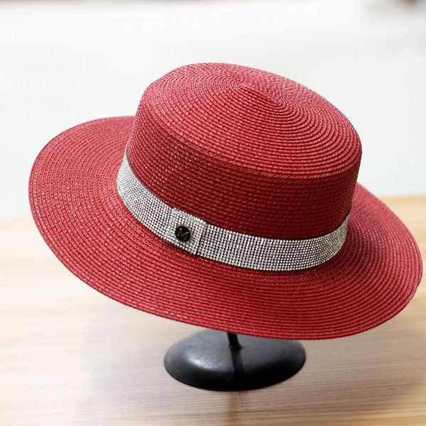 wide brim hats sun hat artificial diamond belt straw retro gold braided female loose sunscreen sunshade flat cap visors, Blue;gray
wide brim hats sun hat artificial diamond belt straw retro gold braided female loose sunscreen sunshade flat cap visors, Blue;gray