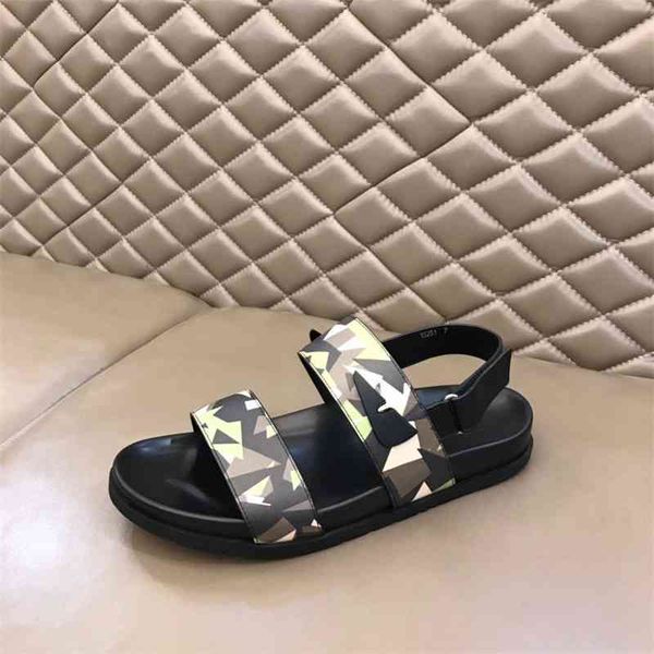 21 summer new small monster cool slippers big eye cute camouflage leather face trendy v13 guangzhou high end shoes, Black
21 summer new small monster cool slippers big eye cute camouflage leather face trendy v13 guangzhou high end shoes, Black