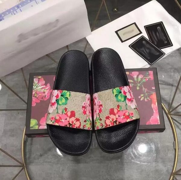 designer slides men women slippers flowers printing leather platform shoes brand summer blooms sandals with original box dust bag size 35-48, Black
designer slides men women slippers flowers printing leather platform shoes brand summer blooms sandals with original box dust bag size 35-48, Black