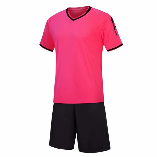 2021 pink soccer sets primary and secondary school team football suit, Black 
2021 pink soccer sets primary and secondary school team football suit, Black