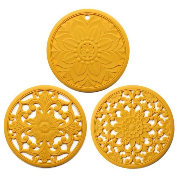 mats & pads 3pcs/set silicone mat heat resistant reusable safe table hollow coster pad for home
mats & pads 3pcs/set silicone mat heat resistant reusable safe table hollow coster pad for home