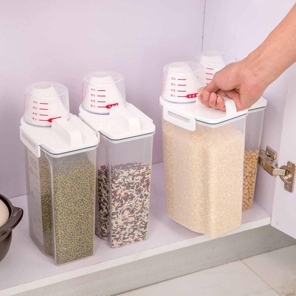 storage bottles & jars 2pcs japanese rice bucket kitchen dry grain tank household cereals box sealed millet
storage bottles & jars 2pcs japanese rice bucket kitchen dry grain tank household cereals box sealed millet
