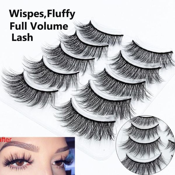false eyelashes skonhed 5 pairs 3d wispies cross natural long extension handmade cruelty-lashes makeup beauty
false eyelashes skonhed 5 pairs 3d wispies cross natural long extension handmade cruelty-lashes makeup beauty