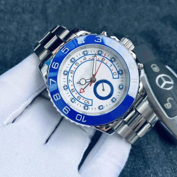 wristwatches men watch sapphire blue ceramic bezel yacht gmt stainless steel automatic mechanical wristwatch 44mm, Slivery;brown
wristwatches men watch sapphire blue ceramic bezel yacht gmt stainless steel automatic mechanical wristwatch 44mm, Slivery;brown