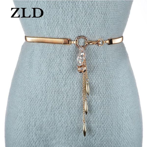 belts zld for women genuine quality metal elastic belt fashion rhinestone inlaid tassel pendant ladies dress all-match, Black;brown
belts zld for women genuine quality metal elastic belt fashion rhinestone inlaid tassel pendant ladies dress all-match, Black;brown
