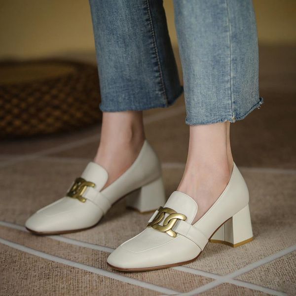 dress shoes chunky high heels women pumps natural genuine leather thick heel loafers casual vintage round head ladies 2021, Black
dress shoes chunky high heels women pumps natural genuine leather thick heel loafers casual vintage round head ladies 2021, Black