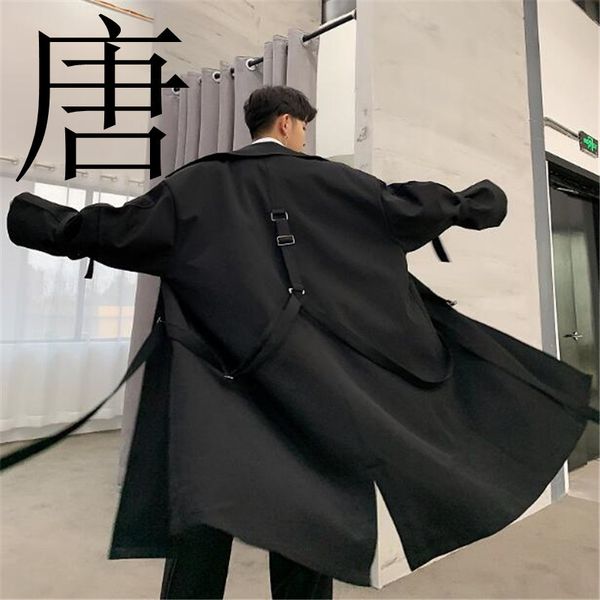 2021 new brand high street punk hip hop ribbon loose long trench coat black male streetwear fashion windbreaker jacket 1cz5, Tan;black
2021 new brand high street punk hip hop ribbon loose long trench coat black male streetwear fashion windbreaker jacket 1cz5, Tan;black