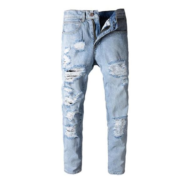 men's jeans male trousers slim straight light-colored blue heavy-washed destruction knife cut hole beggar denim pants
men's jeans male trousers slim straight light-colored blue heavy-washed destruction knife cut hole beggar denim pants