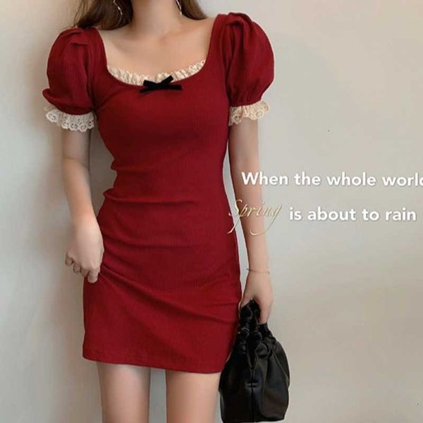 casual dresses square collar lace vintage red color female summer tight bag hip french style 9ymn, Black;gray
casual dresses square collar lace vintage red color female summer tight bag hip french style 9ymn, Black;gray