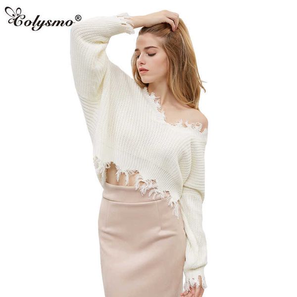 colysmo cozy tassel sweater women jumper v neck slouchy oversized ripped knitted pullover s 210527, White;black
colysmo cozy tassel sweater women jumper v neck slouchy oversized ripped knitted pullover s 210527, White;black