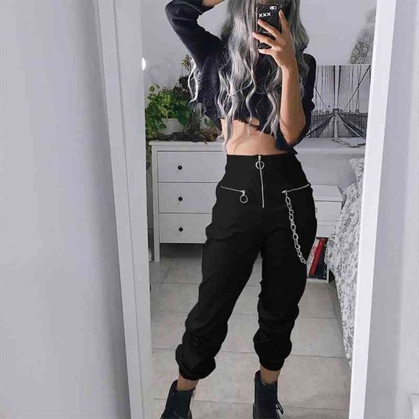 spring autumn women harajuku punk hiphop streetwear cargo pants joggers black pocket harem trousers female pants, Black;white
spring autumn women harajuku punk hiphop streetwear cargo pants joggers black pocket harem trousers female pants, Black;white