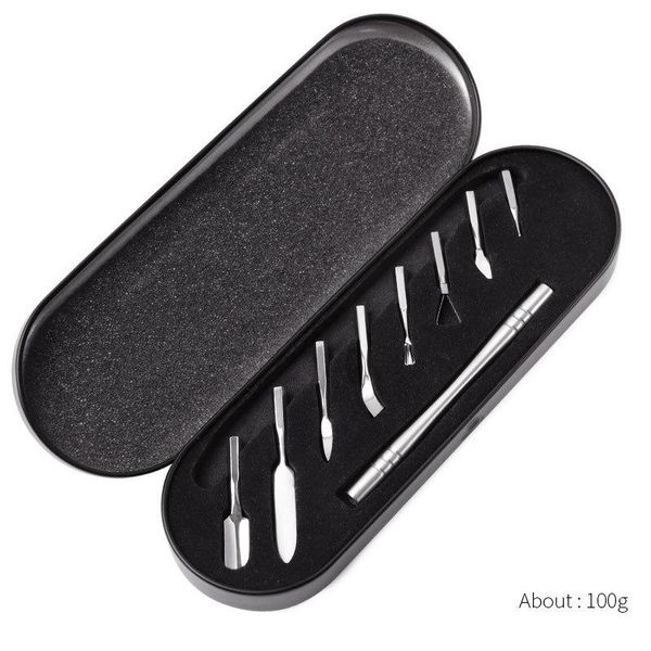 nail art equipment stirrer tool stainless steel acrylic powder liquid uv gel spoon spatula needle dot pen manicure, Silver
nail art equipment stirrer tool stainless steel acrylic powder liquid uv gel spoon spatula needle dot pen manicure, Silver