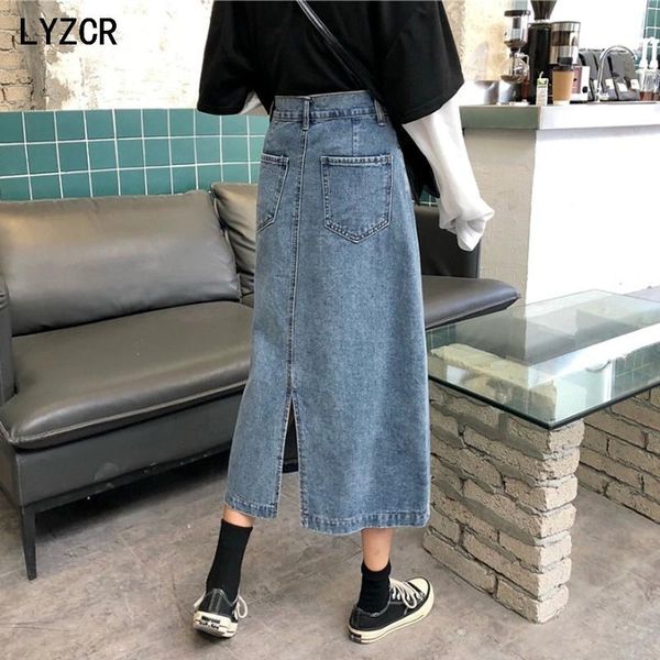 skirts long denim womens summer a line high waist women's jeans skirt female split straight elegant spring, Black
skirts long denim womens summer a line high waist women's jeans skirt female split straight elegant spring, Black