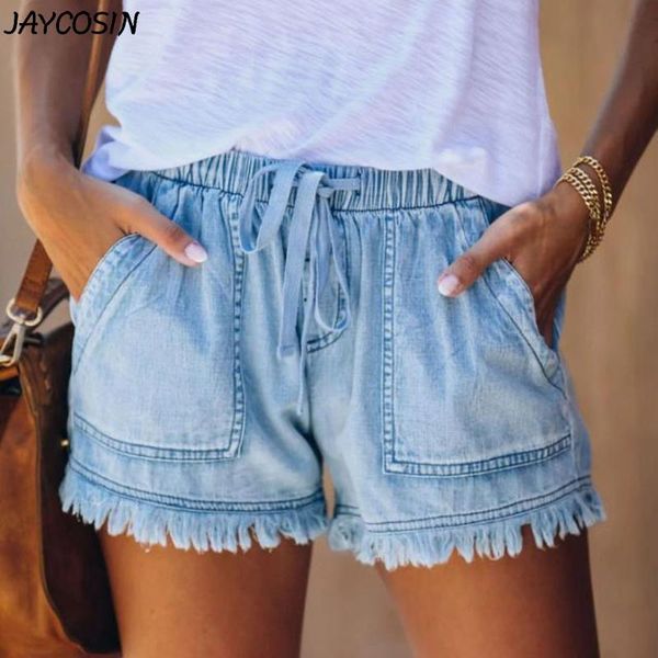 women's shorts jaycosin women pocket jeans denim short pants drawstring waist tassel hem mujer spodenki damskie feminino szorty, White;black
women's shorts jaycosin women pocket jeans denim short pants drawstring waist tassel hem mujer spodenki damskie feminino szorty, White;black