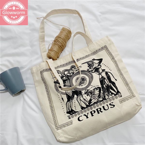 women canvas shoulder bag greek illustration cyprus female vintage cotton cloth handbag totes eco simple shopping bag for girls c0225
women canvas shoulder bag greek illustration cyprus female vintage cotton cloth handbag totes eco simple shopping bag for girls c0225