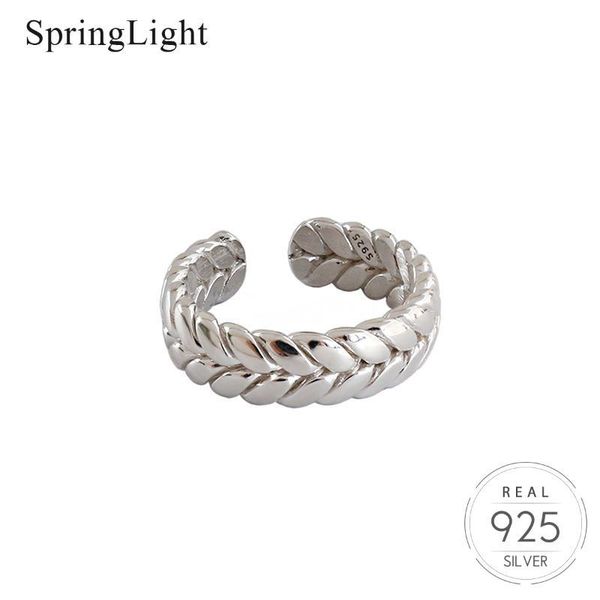 cluster rings springlight exquisite designer twist personality opening ring real 925 sterling silver handmade fine jewelry for women, Golden;silver
cluster rings springlight exquisite designer twist personality opening ring real 925 sterling silver handmade fine jewelry for women, Golden;silver