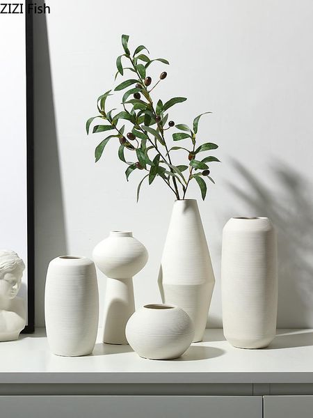vases nordic creative ceramics vase white stripe handmade modern home deskflower arrangement decorative ornaments
vases nordic creative ceramics vase white stripe handmade modern home deskflower arrangement decorative ornaments