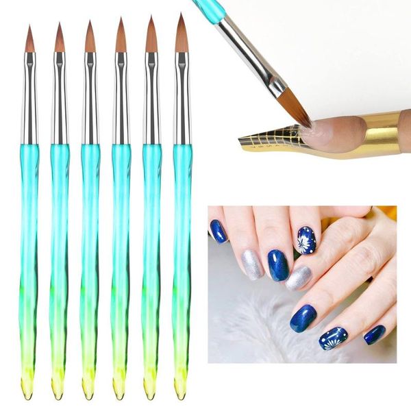 nail brushes 6 sizes art decoration brush pen gradient painting uv gel carving drawing manicure, Yellow
nail brushes 6 sizes art decoration brush pen gradient painting uv gel carving drawing manicure, Yellow