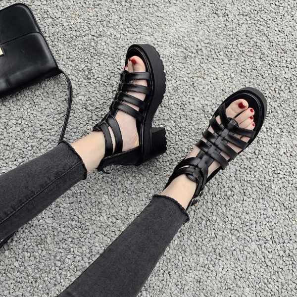 sandals block heel shoes platform punk chunky casual high heels gladiators 2021 summer wedges, Black
sandals block heel shoes platform punk chunky casual high heels gladiators 2021 summer wedges, Black