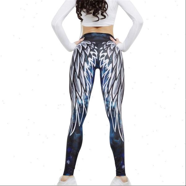 fitness women leggings workout mid waist elastic push up wing print ankle length spandex leggin casual femme leggings, Black
fitness women leggings workout mid waist elastic push up wing print ankle length spandex leggin casual femme leggings, Black