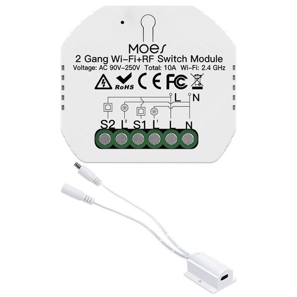 smart home control 2 gang wifi rf433 switch module life/tuya app remote & 5a 60w ir hand sensor dc 12v/24v
smart home control 2 gang wifi rf433 switch module life/tuya app remote & 5a 60w ir hand sensor dc 12v/24v