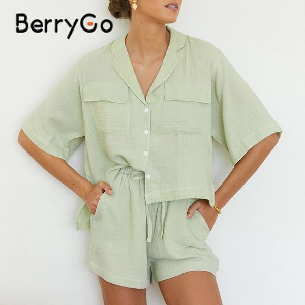 women's tracksuits berrygo loose v-neck single breasted bottom casual sets light green cotton women short summer 2021 fashion outfits s, Gray
women's tracksuits berrygo loose v-neck single breasted bottom casual sets light green cotton women short summer 2021 fashion outfits s, Gray