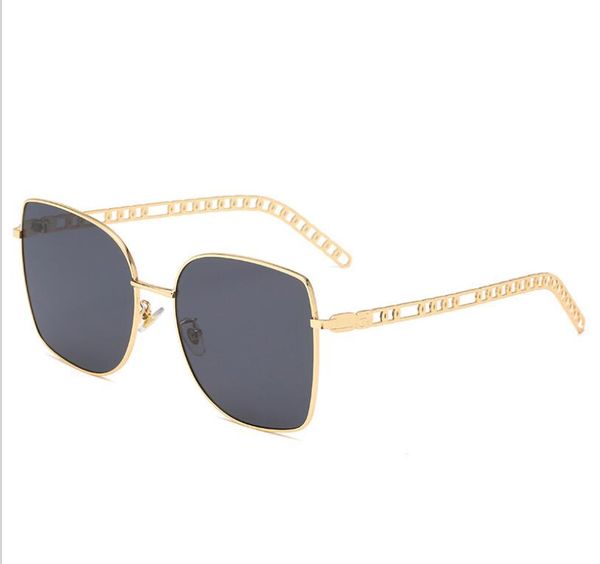 large square fashion chain leg metal sunglasses personality jelly color sun glasses women, White;black
large square fashion chain leg metal sunglasses personality jelly color sun glasses women, White;black