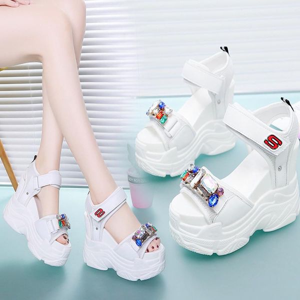 summer new women 12cm wedges super high heels platform open toe sport sandals classic black white rhinestone beach shoes
summer new women 12cm wedges super high heels platform open toe sport sandals classic black white rhinestone beach shoes