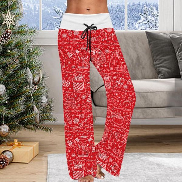women's pants & capris christmas causal exercise yuga loose print mid waist drawstring long wide leg sports, Black;white
women's pants & capris christmas causal exercise yuga loose print mid waist drawstring long wide leg sports, Black;white