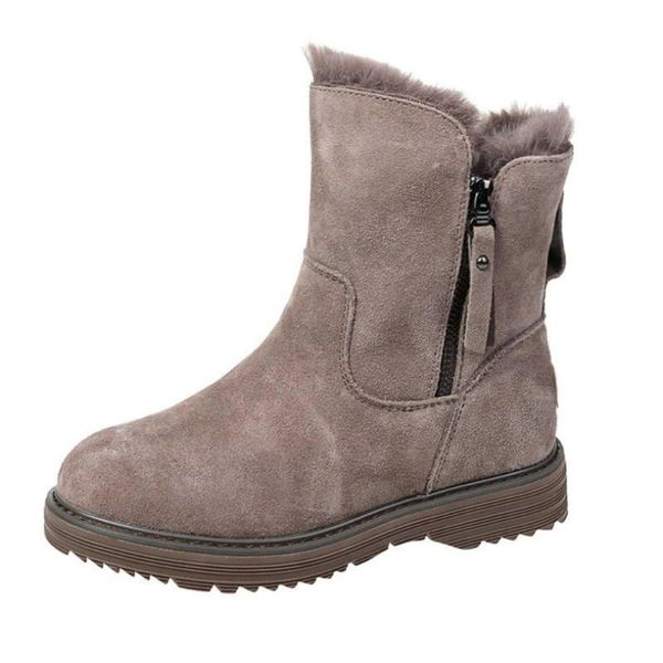 boots cotton shoes winter round head fashion side zipper mid-tube plus velvet female casual flat snow, Black
boots cotton shoes winter round head fashion side zipper mid-tube plus velvet female casual flat snow, Black