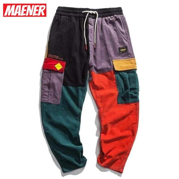 men's pants hip hop cargo corduroy sweatpants men harem joggers harajuku trousers loose vintage color block patchwork street, Black
men's pants hip hop cargo corduroy sweatpants men harem joggers harajuku trousers loose vintage color block patchwork street, Black