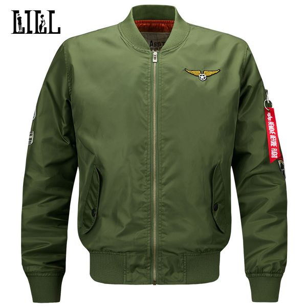 m-6xl men's waterproof bomber jacket men spring air force one army military coat style black male short baseball jackets,uma443 sh19090, Black;brown
m-6xl men's waterproof bomber jacket men spring air force one army military coat style black male short baseball jackets,uma443 sh19090, Black;brown
