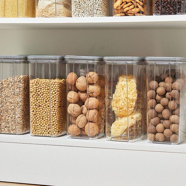 storage bottles & jars transparent sealed box kitchen food grain containers square nut snack tank for
storage bottles & jars transparent sealed box kitchen food grain containers square nut snack tank for