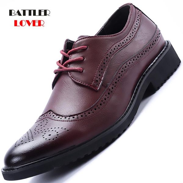 dress shoes 2021 genuine leather men formal brogue elegant classic business wedding social mens, Black
dress shoes 2021 genuine leather men formal brogue elegant classic business wedding social mens, Black