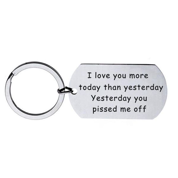 keychains lovers keychain man letter key chain women i love you more today than yesterday ring for pants pendant fashion brelok, Silver
keychains lovers keychain man letter key chain women i love you more today than yesterday ring for pants pendant fashion brelok, Silver