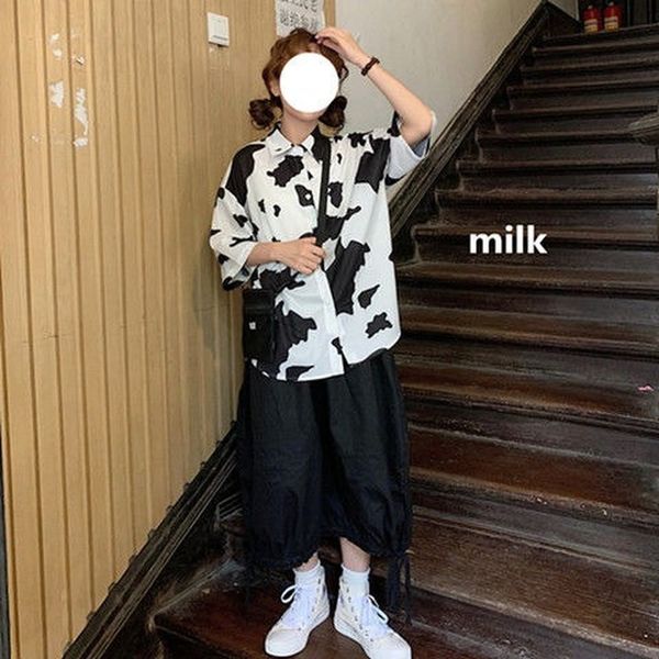 2021 new deeptownt vaca impresso camisa estilo coreano do vintage moda vero blusa harajuku solto lazer camisas das mulheres 3rd0, White
2021 new deeptownt vaca impresso camisa estilo coreano do vintage moda vero blusa harajuku solto lazer camisas das mulheres 3rd0, White