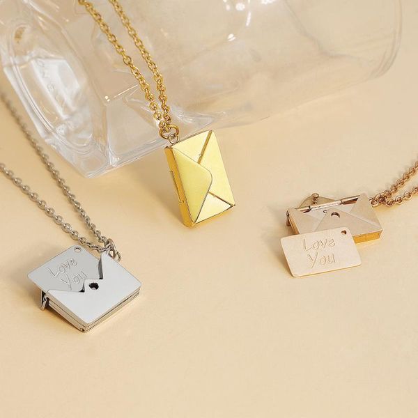 chains envelope locket necklace with gold rose silver color love you secret message pendant for girl mother's day gift
chains envelope locket necklace with gold rose silver color love you secret message pendant for girl mother's day gift