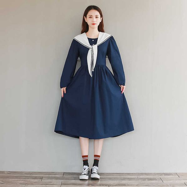 women's t-shirt japanese kawaii navy dress women clothes removed sailor collar vintage long sleeve large size sweet loose casual 2, White
women's t-shirt japanese kawaii navy dress women clothes removed sailor collar vintage long sleeve large size sweet loose casual 2, White