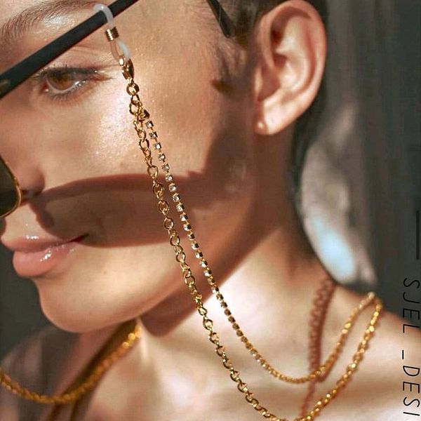 sunglasses frames 2021 double layers luxury crystal chain holder fashion women eyewear accessary, Silver
sunglasses frames 2021 double layers luxury crystal chain holder fashion women eyewear accessary, Silver