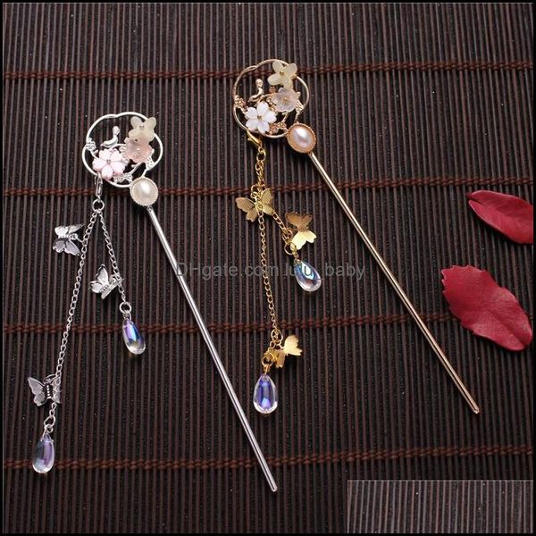 hair clips & barrettes jewelry vintage tassel hairpin step with flower pearl sticks for women wedding headpiece aessories bride drop deliver, Golden;silver
hair clips & barrettes jewelry vintage tassel hairpin step with flower pearl sticks for women wedding headpiece aessories bride drop deliver, Golden;silver