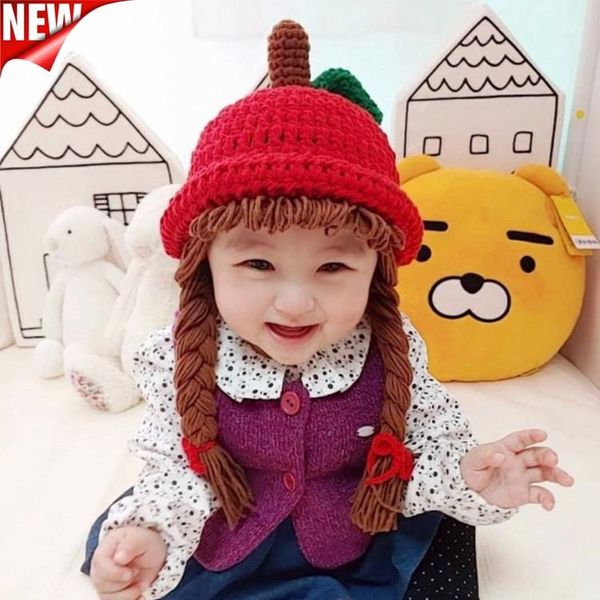 kids hat new korean children knitted hat with braids infant autumn winter apple shaped cap baby ear protection pgraphy props, Yellow
kids hat new korean children knitted hat with braids infant autumn winter apple shaped cap baby ear protection pgraphy props, Yellow