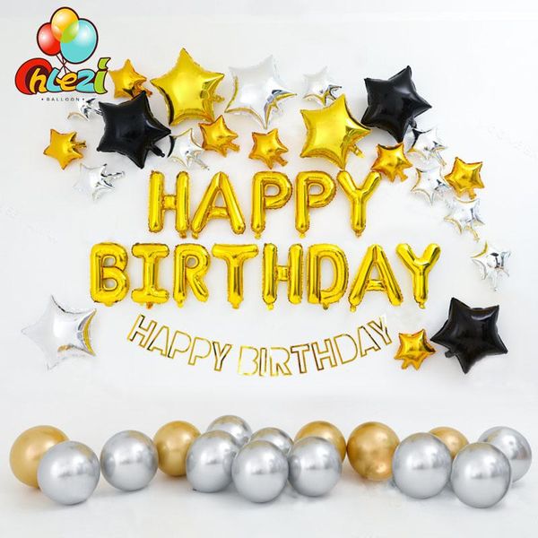 party decoration 1 set gold silver birthday balloons chrome metal helium latex balloon star for boy girl decorations shower
party decoration 1 set gold silver birthday balloons chrome metal helium latex balloon star for boy girl decorations shower