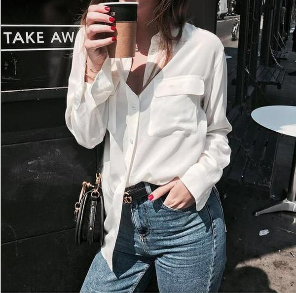 2021 new nova mulher camisa de algodo duplo bolso manga longa legal blusa superior branco/azul/amarelo gpgv, Black
2021 new nova mulher camisa de algodo duplo bolso manga longa legal blusa superior branco/azul/amarelo gpgv, Black