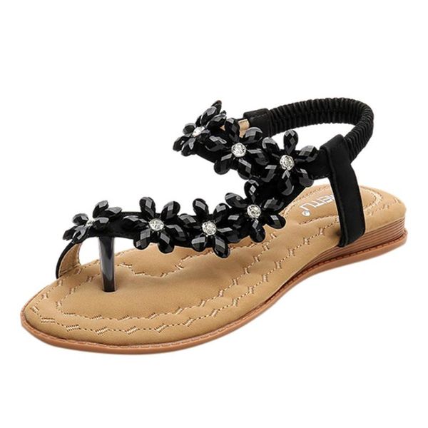 sandals women ladies shoes summer women's fashion floral crystal elastic band flip flops wedge beach style for, Black
sandals women ladies shoes summer women's fashion floral crystal elastic band flip flops wedge beach style for, Black
