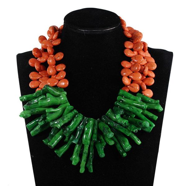 pendant necklaces fashion gorthic green coral bead wedding necklace orange stone beads for women cnr596, Silver
pendant necklaces fashion gorthic green coral bead wedding necklace orange stone beads for women cnr596, Silver