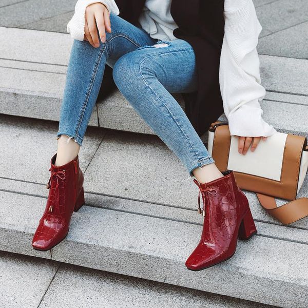 boots women ankle zip square toe footwear cm heels female party shoes 2021 winter all match, Black
boots women ankle zip square toe footwear cm heels female party shoes 2021 winter all match, Black