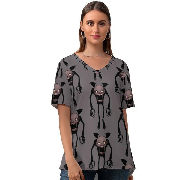 women's t-shirt spooky tee shirt kawaii pattern woman t v neck short-sleeve street style tshirt oversize, White
women's t-shirt spooky tee shirt kawaii pattern woman t v neck short-sleeve street style tshirt oversize, White