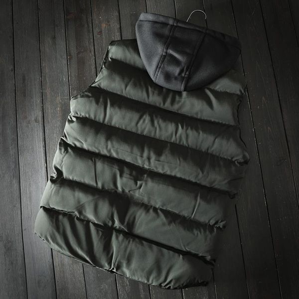 men's vests hat men detachable warm vest autumn winter thick casual sleeveless cotton jacket slim zipper hooded waistcoat oversize 4xl, Black;white
men's vests hat men detachable warm vest autumn winter thick casual sleeveless cotton jacket slim zipper hooded waistcoat oversize 4xl, Black;white