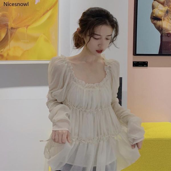 women's blouses & shirts chic spring fashion clothing slash neck chiffon off shoulder temperament blusas mujer de moda, White
women's blouses & shirts chic spring fashion clothing slash neck chiffon off shoulder temperament blusas mujer de moda, White